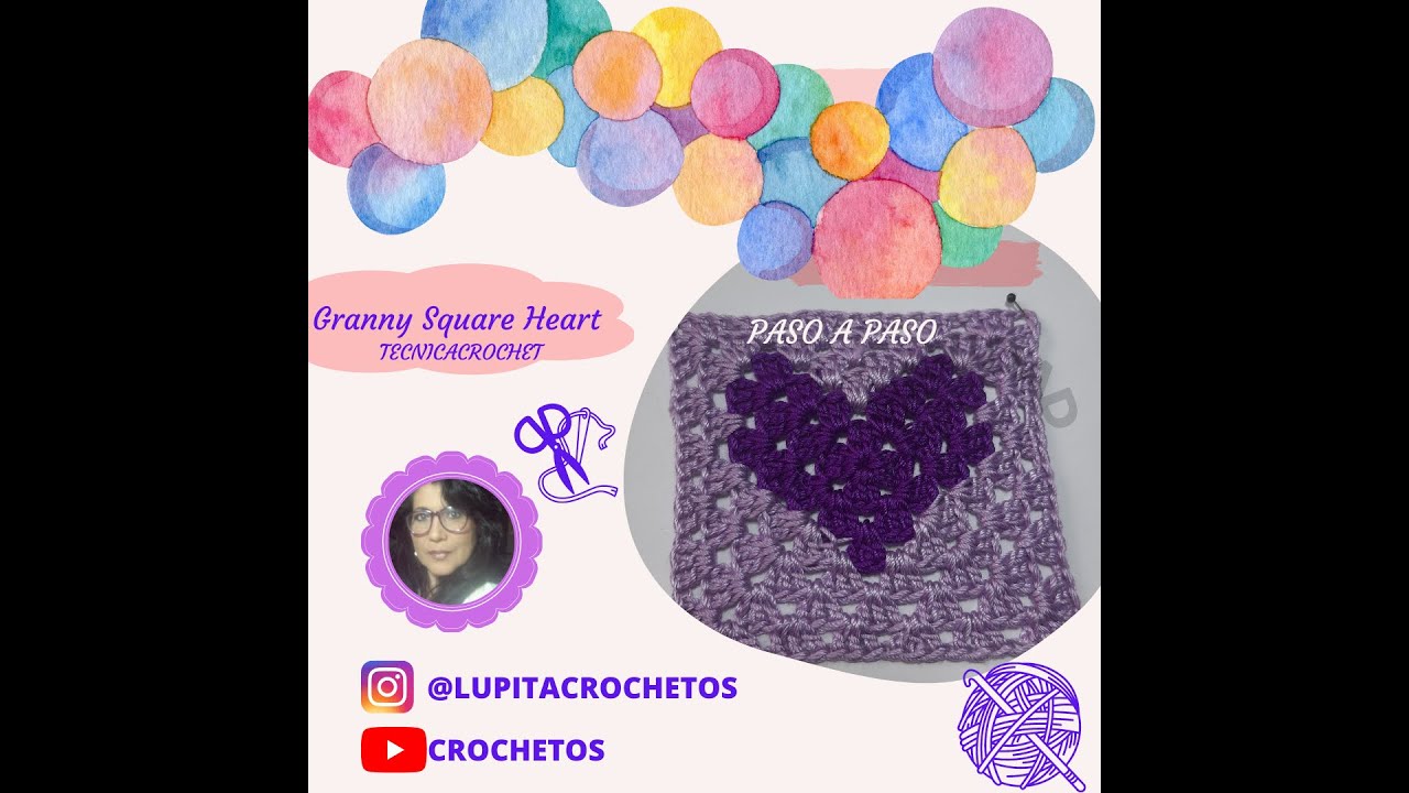 Corazon Cuadro Crochet Con Corazon Pap Lupita Crochetos